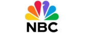 NBC peacock logo in multicolor on a white background.
